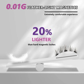 Magnetic Eyelashes With Applicato, Can Be Used Repeatedly, Natural Appearance, No Glue Required, Strong And Lightweight, Magnetic Lashes, Easy To Use