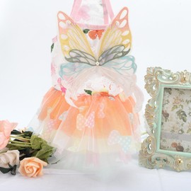 RENEWREVITAL Dog Dresses, Stylish Girls Dog Clothes, Dog Princess Dresses, Cute Summer Costume, Puppy Handmade Skirt for Small Dog, Medium, Assorted Color