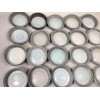 antique zinc lids milk glass lined Boyds atlas or ball