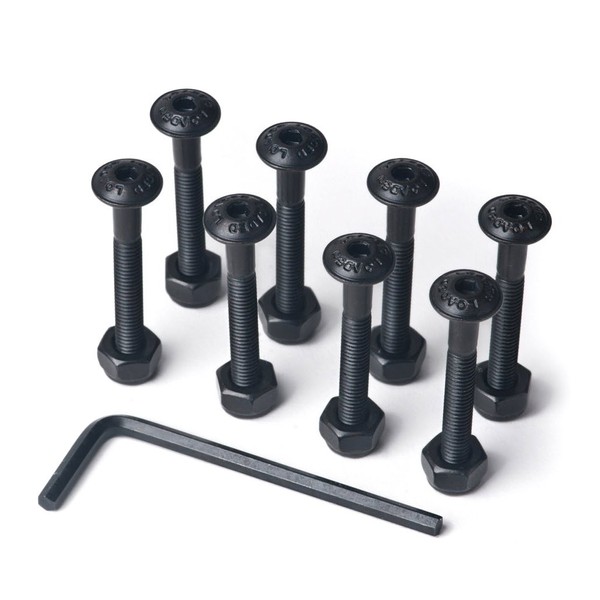 Loaded Boards Button Head Longboard Skateboard Hardware Bolt Pack w/Hex