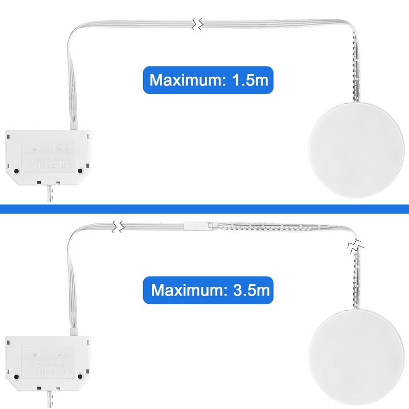 MYPLUS CS5 Connection Cable Under Cabinet Light Accessories 2x2M