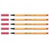 STABILO Pack of 5 Felt-Tip Pens with Fine Point 88