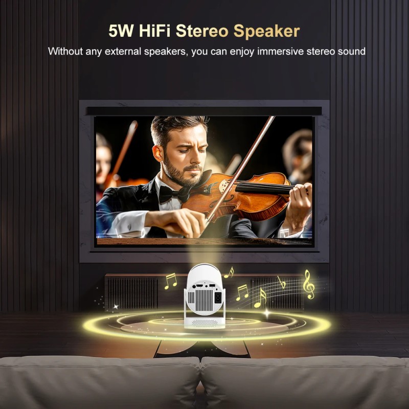 Topleo smart multimedia android 11 beamer 1080p home lcd hy300