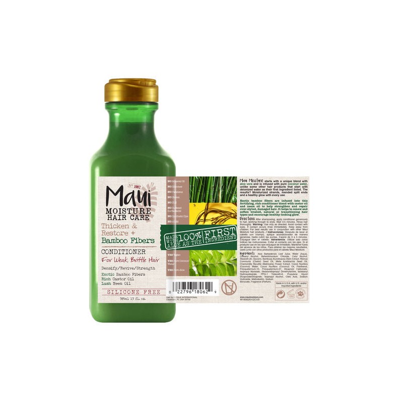 Maui Moisture Thicken & Restore + Bamboo Fiber Conditioner 385mL