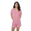 Joyaria Womens Soft Button Down/Up/Front Top Pajama/Pj Set Sleepwear Loungewear(Dusty