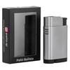 Palió Ballista Jet-Flame Refillable Butane Torch Lighter, Silver - Wind-Resistant