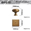 Goo-Ki Antique Brass Cabinet Knobs with Backplate Zinc Alloy Kitchen