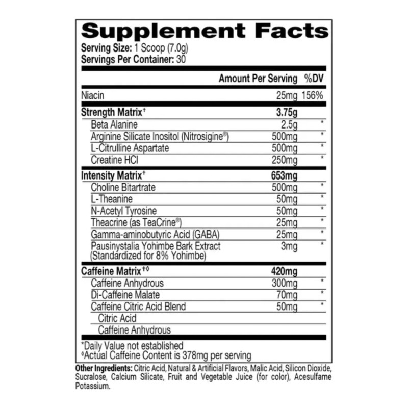 Suplemento en polvo ProSupps Pre entrenamiento de Hyde Xtreme sabor