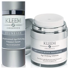 Kleem Organics Suero de vitamina C 20 para cara con cido hialurnico y aceite de vitamina E, que ayuda a desvanecer manchas de la edad, acn para...    