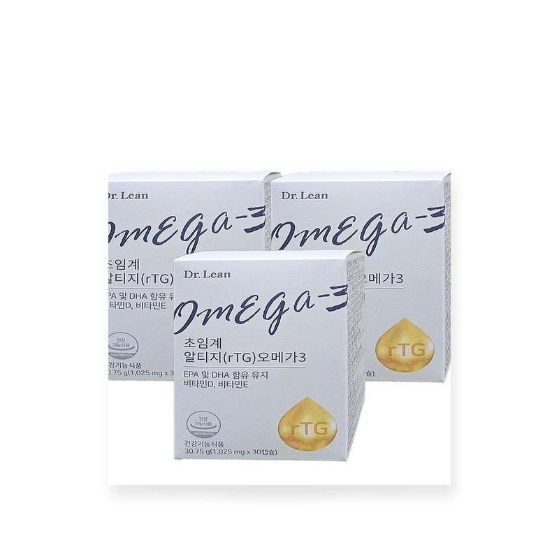 Dr.Lin Supercritical RTIGomega3 rTG Omega3 30 Capsules 3 Boxes x2SET(SH)