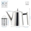 Easyworkz Stainless Steel Teapot with Removeable Infuser 27 oz Stovetop