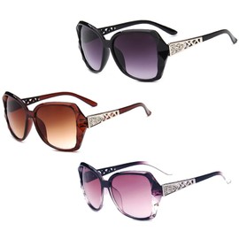 Niwieoi 3 Pcs Sunglasses Womens,Ladies Sunglasses,Sun Glasses Women,Material Formal Style for Outdoor Activities, Beaches, Parties, Shopping,Universal for Me,Decoration Protect Your Eyes