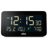 Braun Digital Alarm Clock with Date, Month and Temperature Displayed,