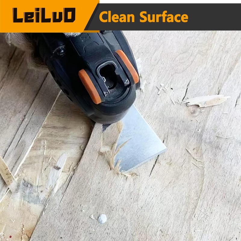 LEILUO 10 Pack Oscillating Tool Blade 8 Rigid and 2