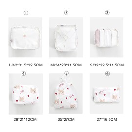 NEOVIVA Travel Pouch, Arrangement Case, 10-Piece Set, Cat Storage Pouch, Clothes Storage Case, Large Capacity, Waterproof, Drawstring Bag, Lightweight, Travel, Business Trips, Clothes, Shoes,