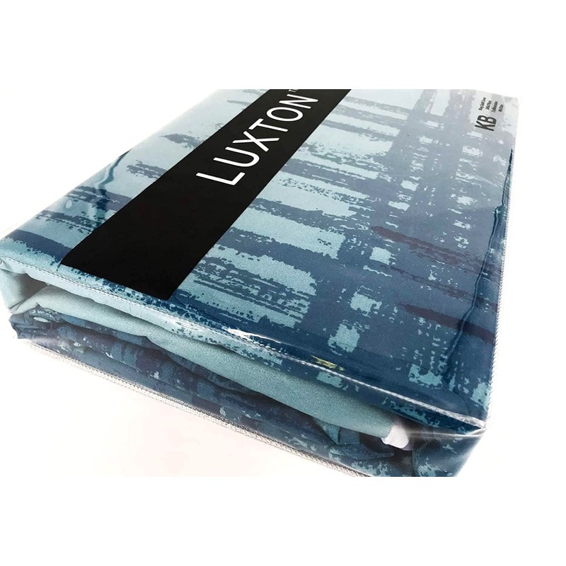 Luxton Byron Aqua Teal Quilt Cover Set Single Size Turquoise