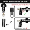 BUCKLOS Tubeless Presta Valve Stem Kit, Black, Aluminum, Universal Fit,