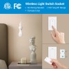 DEWENWILS Remote Control Light Socket, Mounted Wireless Light Switch 100FT