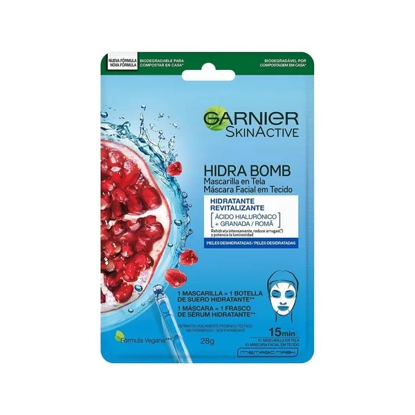 Garnier Mascarilla Facial Granada Con Ácido Hialurónico Tipo de piel