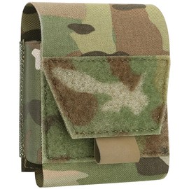 KRYDEX Handcuff Holder with MOLLE and Belt Loop Molle Handcuff Hoster for Duty Belt MOLLE Vest Law Enforcement Accessories (MC)