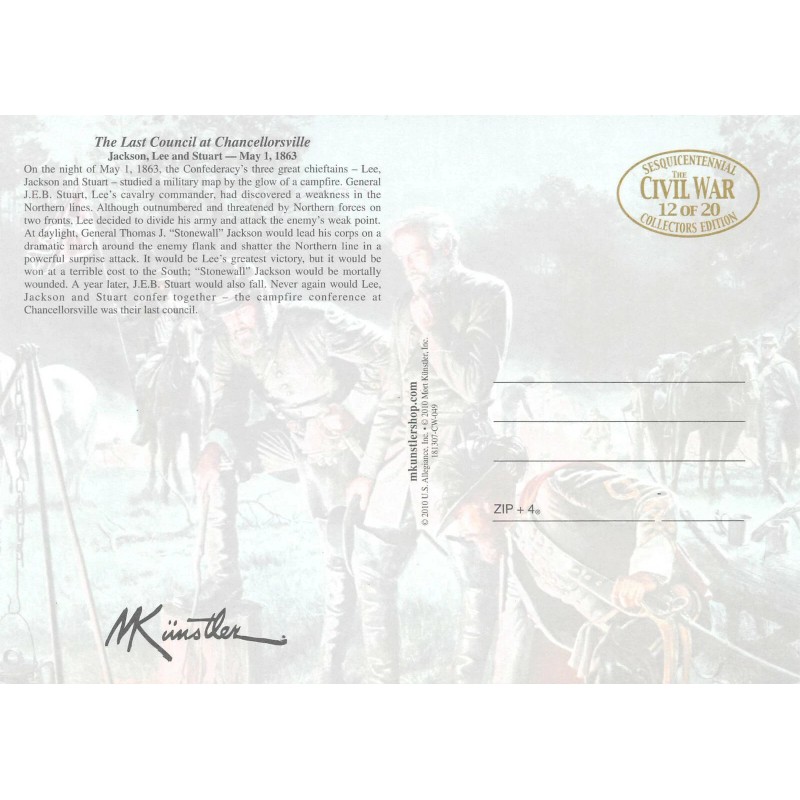 5X7 MORT KUNSTLER~LAST COUNCIL AT CHANCELLORSVIL