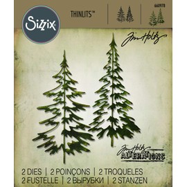 Sizzix Thinlits Die Set 660978, Woodlands by Tim Holtz, 2 Pack