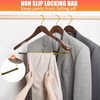 Amber Home 6 Pack Retro Wide Shoulder Wooden Suit Coat