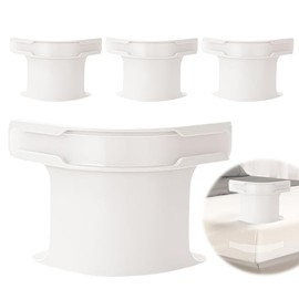 Foreverup Bed Sheet Holder With Lock Strips, 4 Pcs Heavy Duty Bed Sheet Fasteners, Removable Sheet Corner Holder, Bed Sheet Clips Non-Slip for Fixing Mattress Protectors, Blankets, Bedding (White)