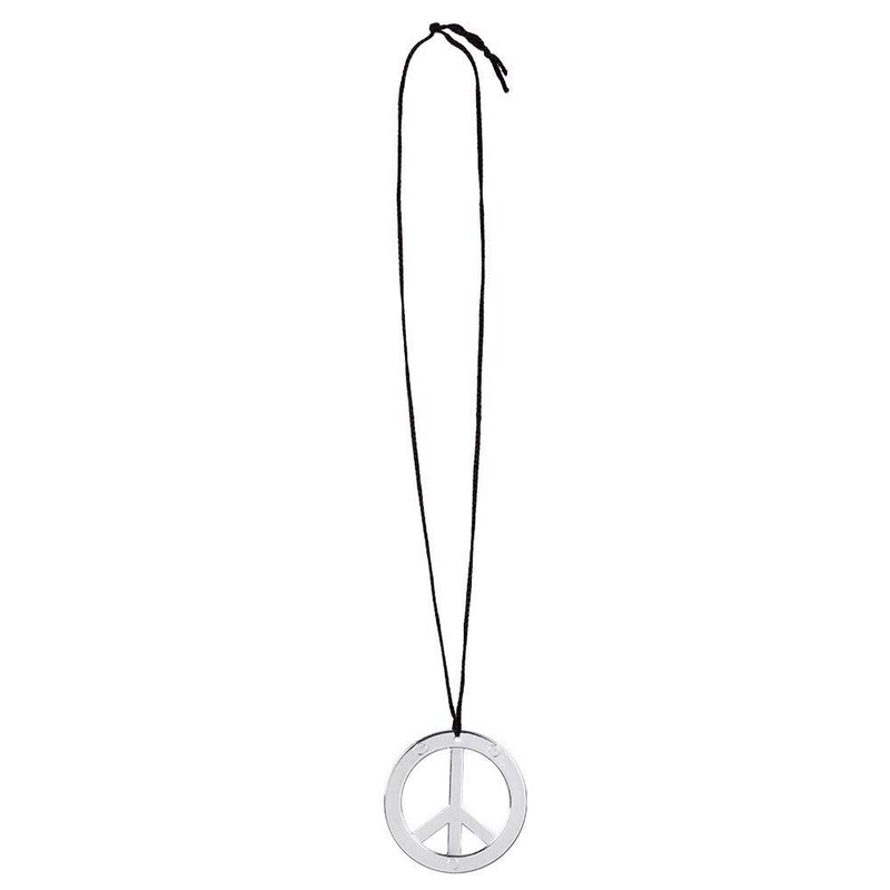Boland 44536 Hippie Set, Headband, Earrings, Necklace, Peace Symbol, Flower