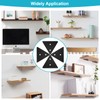 Pack of 4 Shelf Brackets, Invisible Shelf Brackets, Triangle Shelf