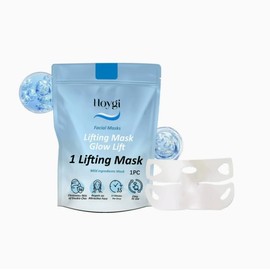 Chinology Chin Mask, Face Lift Mask, V-Lift Chin Strap, Moisturizing, Hydrating, Brightening, Firming, Anti-Aging, Creates a V-Shaped Face, Suitable for All Skin Types (2 pcs)