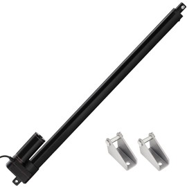 JQDML 24V 24 Inch Stroke Linear Actuator Heavy Duty 660lbs/3000N IP65 Waterproof Speed 0.2"/sec Linear Electric Actuator with Mounting Bracket