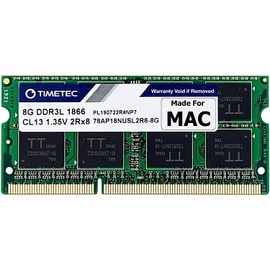 Timetec Hynix IC 8GB DDR3L 1866MHz PC3-14900 SODIMM Memory Upgrade For iMac 17,1 w/Retina 5K Display (27-inch Late 2015) A1419 (EMC 2834) MK462LL/A, MK472LL/A, MK482LL/A (8GB)