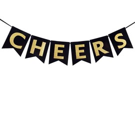 Losuya Cheers to 60 Years Banner Bunting for Happy 60th Birthday Party Garland Decoration Favor and 60th Wedding Anniversary Supplies