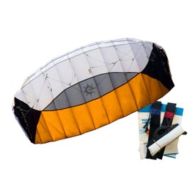 Traction Kite Sigma Spirit Power Kite 2.5 Black/White/Orange, RTF RtF Parafoil 2 Liner