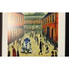 Greetingles Lowry-Style Framed Print. Beautiful Black Ash Frame (Lowry, A4