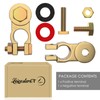 LEICESTERCN Battery Terminal Connectors Brass Copper Car Battery Terminal Ends