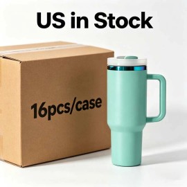 US  Rainbow Plated Wholesale Bulk Stainless Steel 40oz Sublimation Tumbler with Double Wall Vacuum insulatedcolor: H2.0 Sub White, capacity: 40 oz