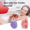 Silicone Shower Scrubber Women Men 2 Pack Exfoliating Body Scrubber