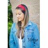 Motique Accessories Red 2 Inch Wide Satin Hard Headband with