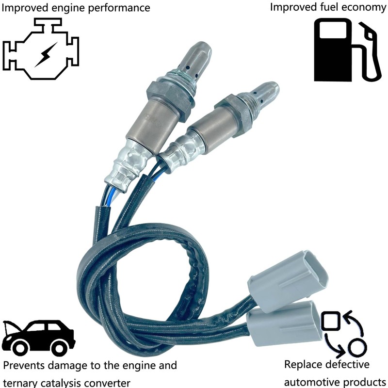Ywim 2 Pairs Upper And Lower Oxygen Sensors Compatible with