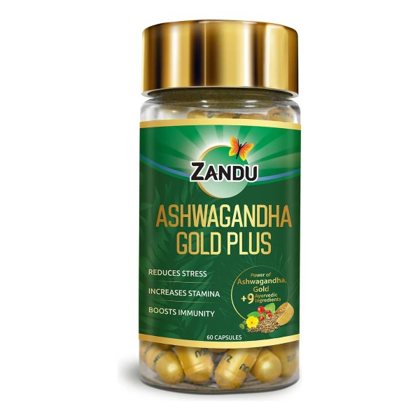 Zandu Ashwagandha Gold Plus 60 Cápsulas