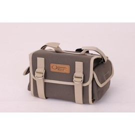 OSTRICH SP-731 Canvas Saddle Bag, Middle Gray, Size (H x W x D): 6.3 x 8.7 x 8.7 inches (160 x 220 x 220 mm), Capacity: 2.6 gal (6.8 L)