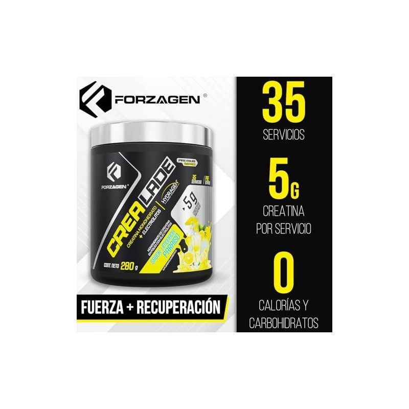 Forzagen Crea-Lade Creatina Saborizada Creatina Monohidrato 100 5 g por