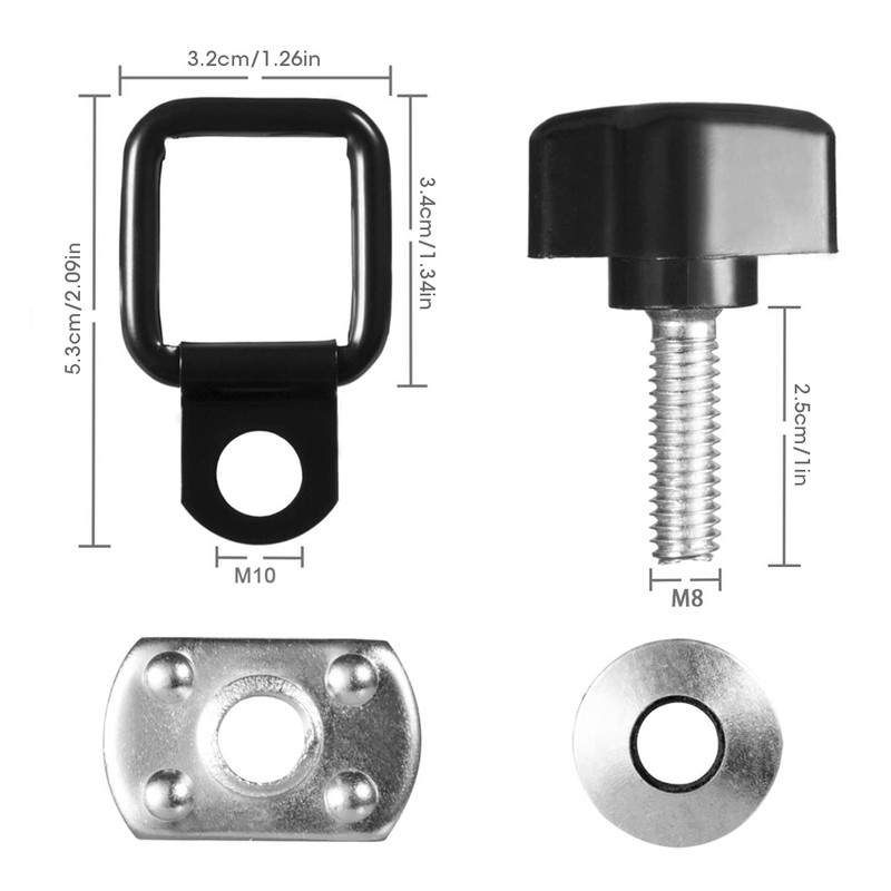 Hard Top Quick Removal Fastener Kit Thumb Screw Nut TieDown