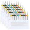 WayinTop 50pcs PCB Drill Bits Set Spiral Flute Carbide 0.3mm-1.2mm