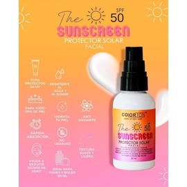 Protector Solar Facial The SunScreen 50 SPF Colorton
