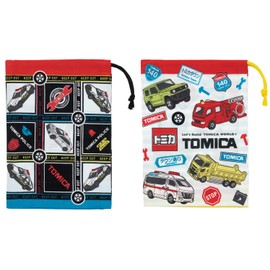 Skater KB63W-A Children's Lunch Box, Cup Bag, 2 Piece Set, 5.9 x 7.9 inches (15 x 20 cm), Drawstring Lunch Bag, Made in Japan