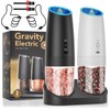 Rechargeable Electric Salt and Pepper Grinder Set,Tipuci Coarseness Adjustable LED