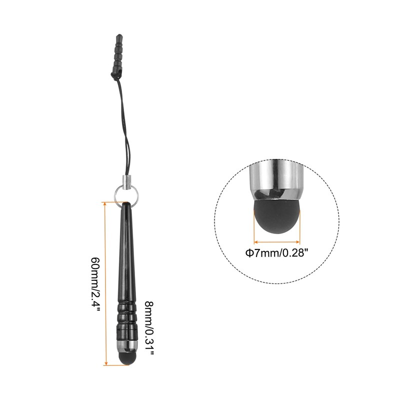 QUARKZMAN 5 Pack Metallic Stylus Touch Screen Stylus Pen Aluminum
